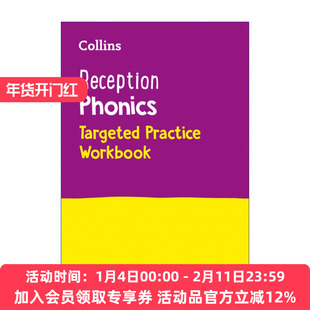 柯林斯自然拼读针对性练习  英文原版 Collins Reception Phonics Targeted Practice Workbook 英文版 进口英语原版书籍