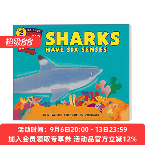 英文原版 Let's Read and Find Out 2 Sharks Have Six Senses 自然科学启蒙L2 鲨鱼的第六感 英文版 进口英语原版书籍