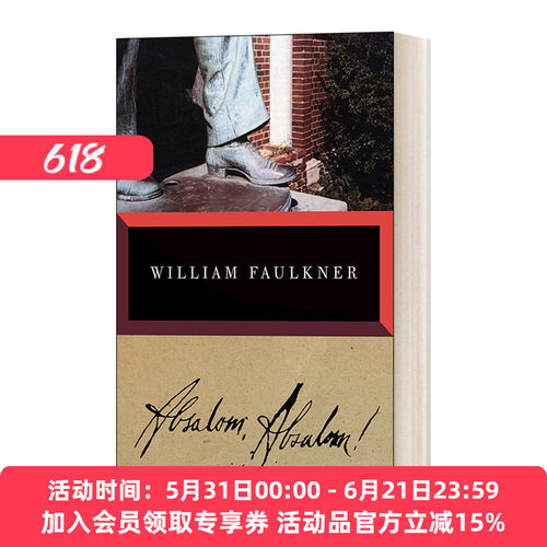 英文原版小说 Absalom  Absalom! Vintage International 押沙龙 押沙龙！William Faulkner威廉 福克納 英文版 进口英语原版书籍