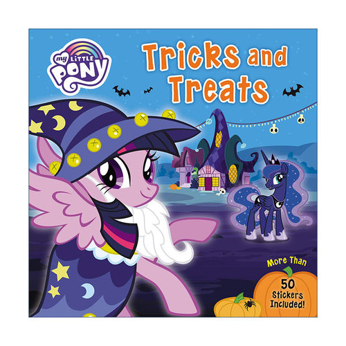英文原版 小马宝莉的万圣节 带贴纸 My Little Pony: Tricks and Treats 英文版 进口英语原版书籍