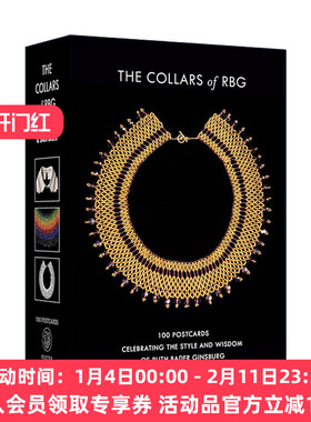 英文原版 The Collars of RBG Postcards 露丝·巴德·金斯伯格大法官明信片 名言 送礼 收藏 英文版 进口英语原版书籍