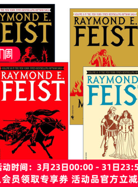 英文原版小说 Riftwar Cycle The Riftwar Saga 魔法圣战系列4册 时空裂隙之战 奇幻小说 Raymond E. Feist 英文版 进口原版书籍