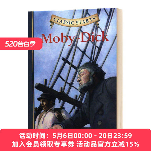开始读经典 白鲸记 英文原版小说 Classic Starts Moby-Dick 儿童文学经典名著 精装 英文版进口原版英语书籍
