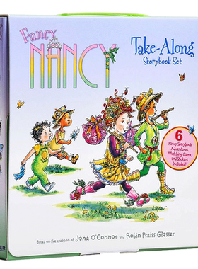 英文原版进口绘本 南希Fancy Nancy Take-Along Storybook Set 漂亮的南希6册故事图画书 礼盒装 小俏妞希希 俏皮小女生的时尚宣言