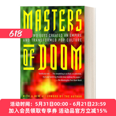 英文原版 Masters Of Doom DOOM启世录 游戏领域传记 豆瓣高分推荐 David Kushner 英文版 进口英语原版书籍