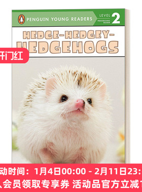 小刺猬 英文原版 Hedge-Hedgey-Hedgehogs-Penguin Young Readers Level 2 企鹅青少分级阅读2级读物 动物主题 英文版 进口英语书