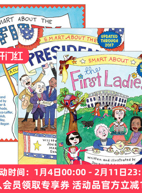 英文原版 Smart About系列3册 5-8岁儿童美国历史主题绘本 Jon Buller 关于总统们 关于第一夫人们 英文版 进口英语原版书籍