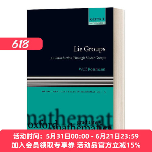 李群 英文原版 Lie Groups 线性群简介 英文版 进口英语原版书籍