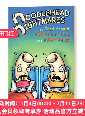 英文原版 Noodlehead Nightmares 傻瓜面条头小子1 面条头的噩梦 全彩漫画绘本 和谐幽默  英文版 进口英语原版书籍