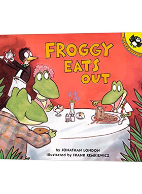英文原版 Froggy Eats Out 小青蛙弗洛格在外面吃饭 大开绘本 英文版 进口英语原版书籍