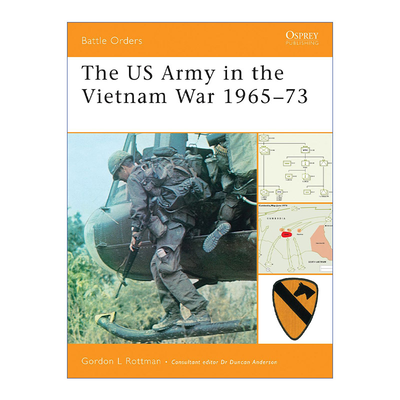 英文原版 The US Army in the Vietnam War 1965–73 越战中的美国军队 1965-1973 作战序列系列 英文版 进口英语原版书籍