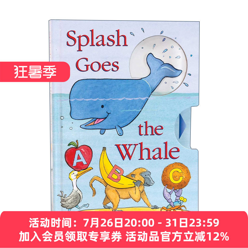 英文原版 Splash Goes the Whale 溅起水花的小鲸鱼 推拉操作书 名作家Matthew Van Fleet 英文版 进口英语原版书籍