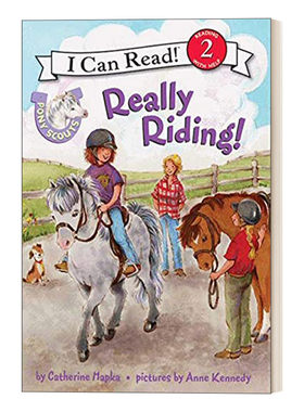 英文原版 Pony Scouts Really Riding! 真正的马术 小马童子军分级阅读 I Can Read 2 英文版 进口英语原版书籍