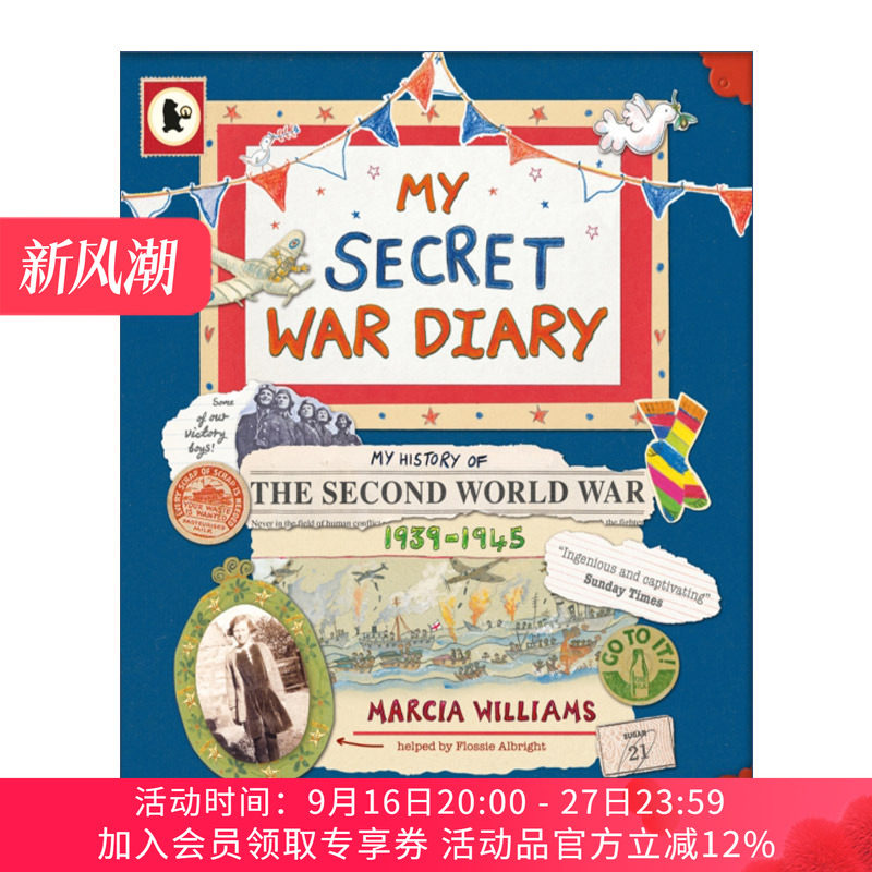 我的秘密战争日记 英文原版 My Secret War Diary by Flossie Albright 英文版 进口英语原版书籍