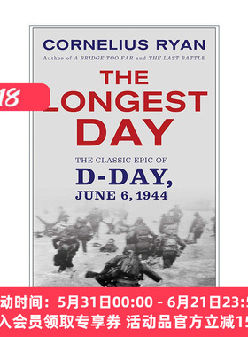 英文原版 Longest Day 二战史诗三部曲 最长的一天 1944诺曼底登陆 科尼利厄斯·瑞恩 英文版 进口英语原版书籍