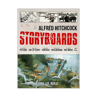 英文原版 Alfred Hitchcock Storyboards 希区柯克经典电影分镜集 精装电影指导书 惊魂记 迷魂记 群鸟 英文版 进口英语原版书籍