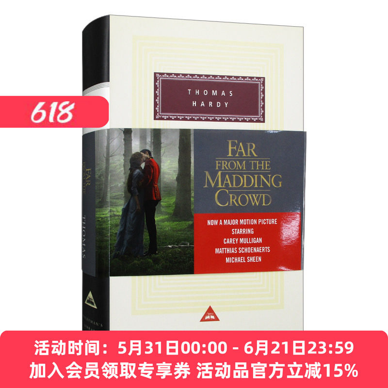英文原版小说 Far from the Madding Crowd 远离尘嚣 人人图书馆精装收藏版 英文版 进口英语原版书籍