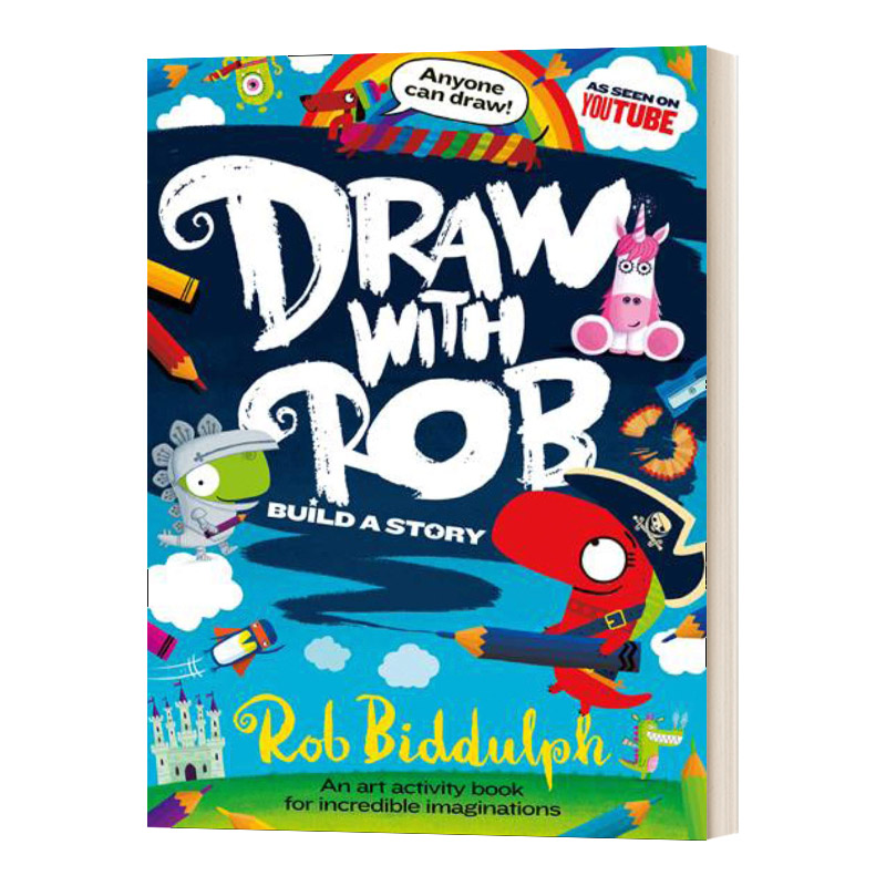 英文原版 Draw With Rob Bulid a Story 和罗伯比达尔夫一起画画2 英文版 进口英语原版书籍