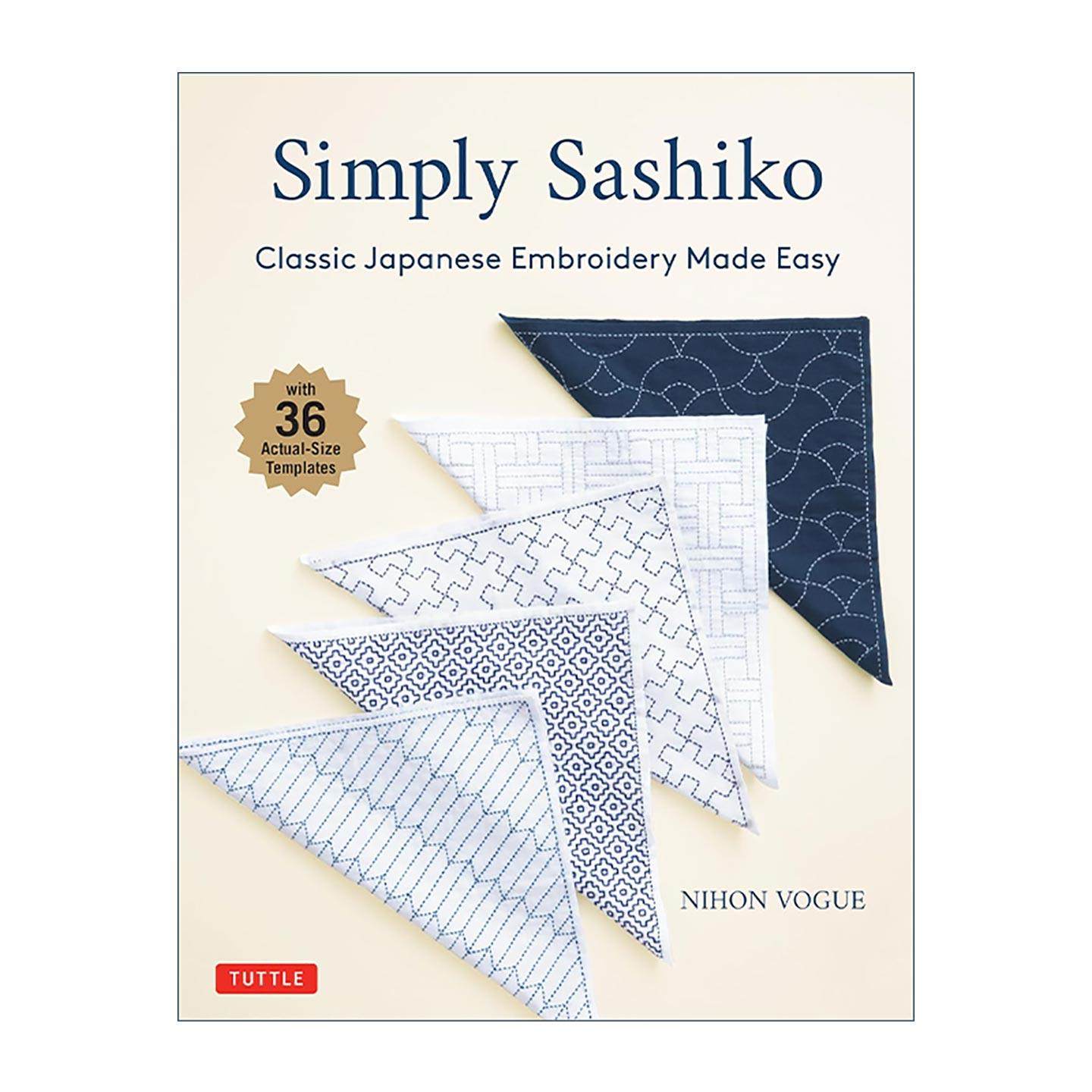 英文原版 Simply Sashiko 刺子绣 日本经典刺绣简易指南 Nihon Vogue 英文版 进口英语原版书籍
