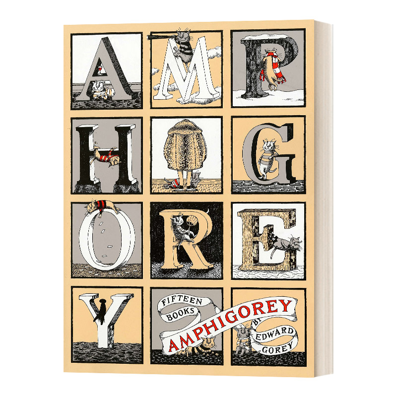 英文原版 Edward Gorey Amphigorey 无聊的幽默 漫画经典 黑色幽默大师爱德华戈里 英文版 进口英语原版书籍