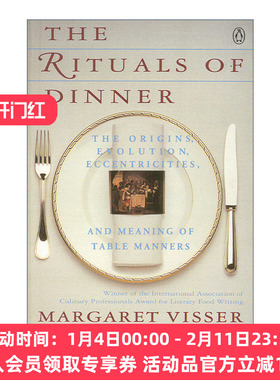 饮食行为学 英文原版 The Rituals of Dinner 文明举止的起源 发展与含义 Margaret Visser 英文版 进口英语原版书籍