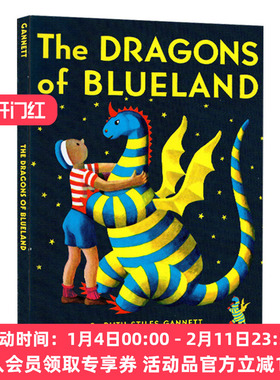 我爸爸的小飞龙3 英文原版 The Dragons of Blueland 纽伯瑞奖作者 英文版儿童桥梁章节小说 进口原版中小学英语课外阅读书籍