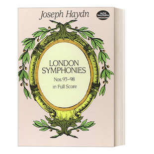 英文版 书籍 英文原版 Nos Symphonies 98号乐谱 London 进口英语原版 约瑟夫·海顿 伦敦交响曲第93
