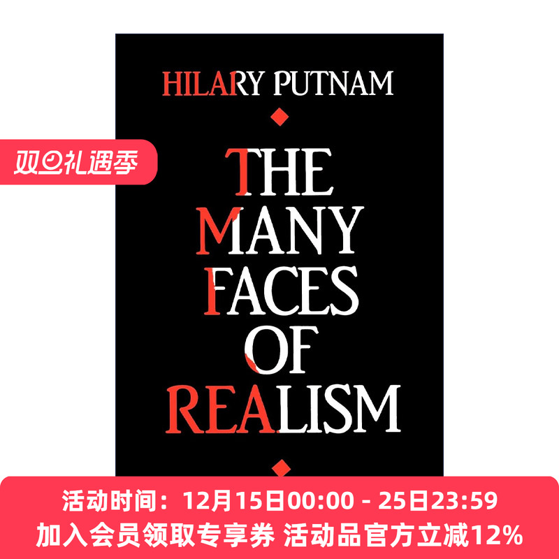英文原版 Many Faces of Realism (Paul Carus Lectures) 实在论的多副面孔 哲学 Hilary Putnam希拉里·普特南 英文版