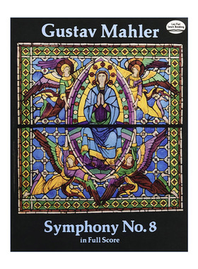 英文原版 古斯塔夫·马勒第八交响曲全谱 Symphony No.8 In Full Score Gustav Mahler 英文版 进口英语原版书籍