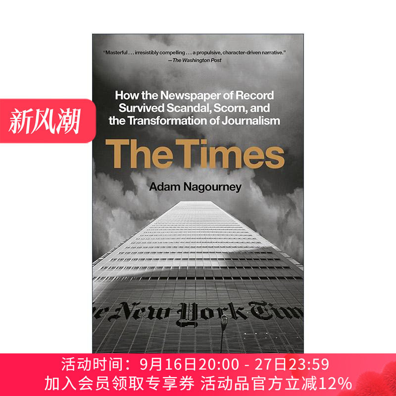 英文原版 The Times 泰晤士报 资料报纸如何在丑闻 嘲讽和新闻业转型中幸存下来 Adam Nagourney 英文版 进口英语原版书籍