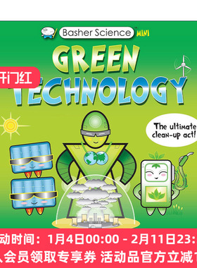 英文原版 Basher Science Mini Green Technology 巴舍科学迷你版 绿色科技 儿童科普百科读物 英文版 进口英语原版书籍