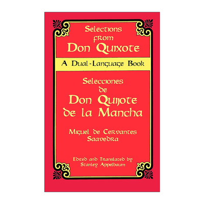 堂吉诃德选集 西班牙语原版 Selections from Don Quixote 西班牙语英语双语版 Miguel de Cervantes 进口原版书籍