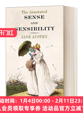 英文原版小说 The Annotated Sense and Sensibility 理智与情感 注释版 英文版 进口英语原版书籍