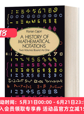 数学符号史 英文原版 A History of Mathematical Notations 英文版 进口英语原版书籍