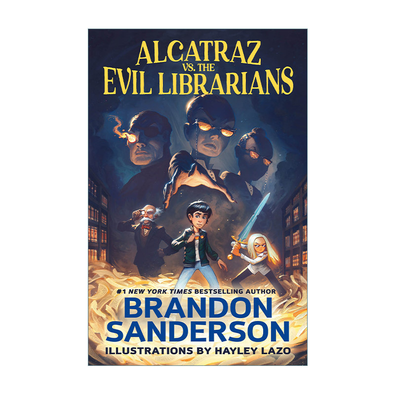 阿尔卡特拉兹与黑暗眼镜侠 英文原版 Alcatraz vs. the Evil Librarians 飓光志作者 英文版 进口英语原版书籍图片