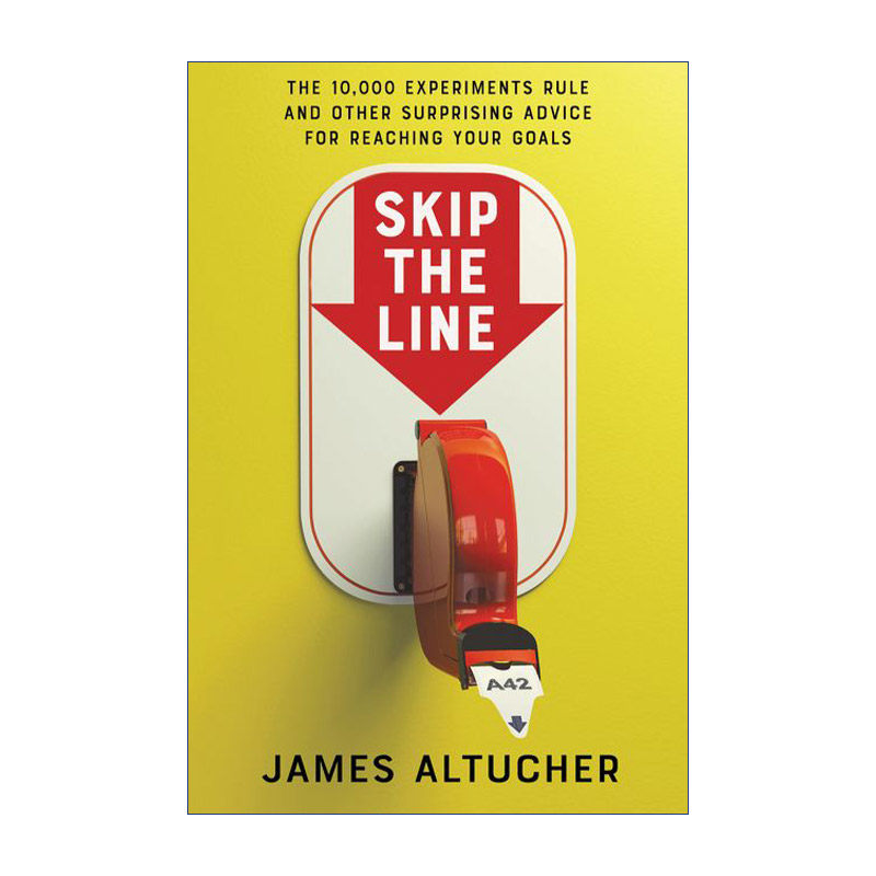 跨界 英文原版 Skip the Line 一万次实验法则和其他实现目标的惊人建议 精装 英文版 进口英语原版书籍