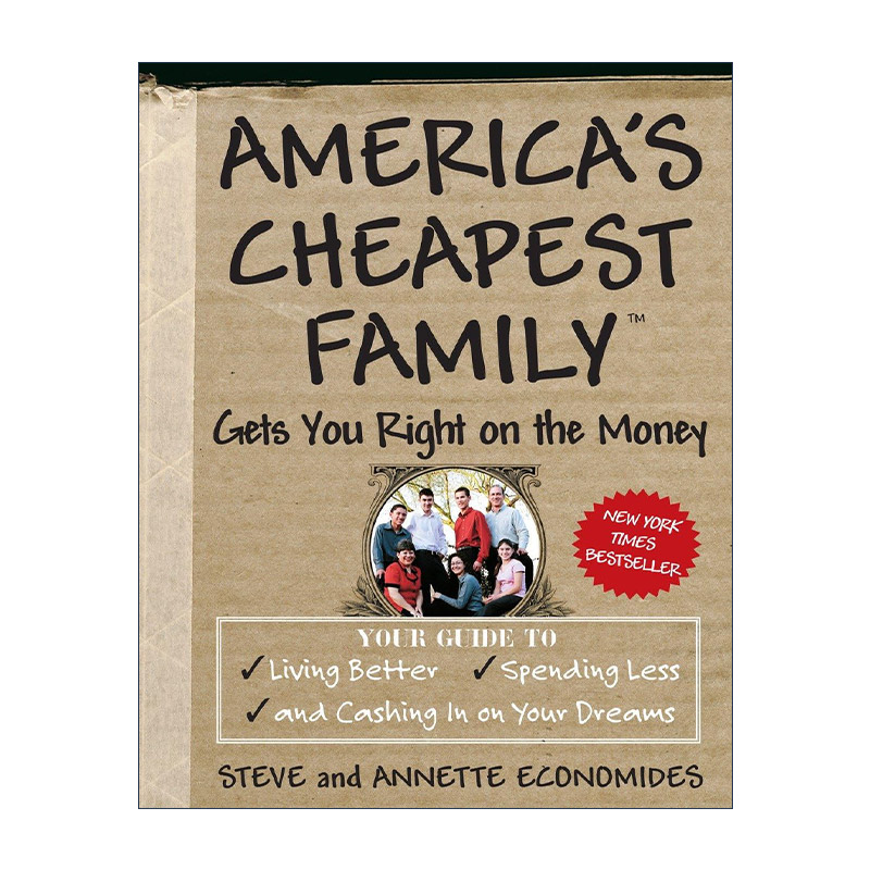 英文原版 America's Cheapest Family Gets You Right on the Money 美国省钱家庭教你正确花钱 理财指南 英文版进口英语原版书籍