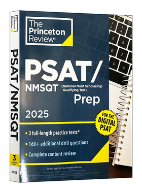 英文原版 Princeton Review PSAT/NMSQT Prep  2025 普林斯顿美国中学生初步学术评估测试备考用书 2025 英文版 进口英语原版书籍