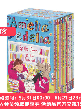 英文原版 Amelia Bedelia 12-Book Boxed Set Amelia Bedelia by the Dozen 糊涂女佣系列12册套装 章节桥梁书 英文版 进口英语书