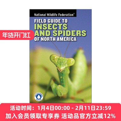 英文原版 National Wildlife Federation Field Guide to Insects and Spiders & Related Species of North America 北美昆虫