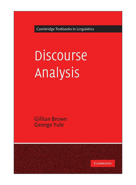 英文原版 Discourse Analysis 话语分析 剑桥语言学文本系列 英文版 进口英语原版书籍