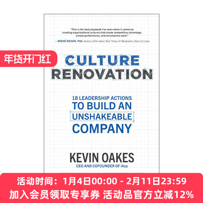 英文原版 Culture Renovation 文化革新 打造不可撼动企业的18项领导行动 精装 英文版 进口英语原版书籍