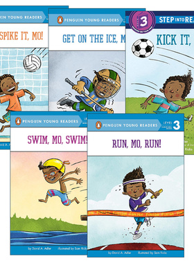英文原版 Step into Reading 3 运动小子Mo系列5册 运动主题读物 企鹅兰登分级读物 Mo Jackson 英文版 进口英语原版书籍