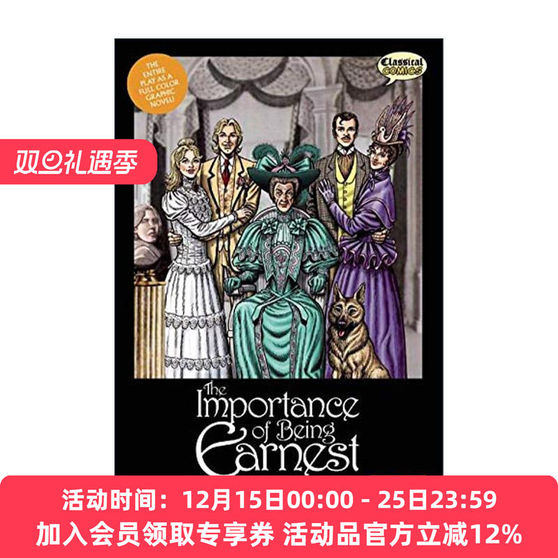 英文原版 The Importance of Being Earnest The Graphic Novel Original Text Classical Comics 不可儿戏 经典文学全彩漫画版
