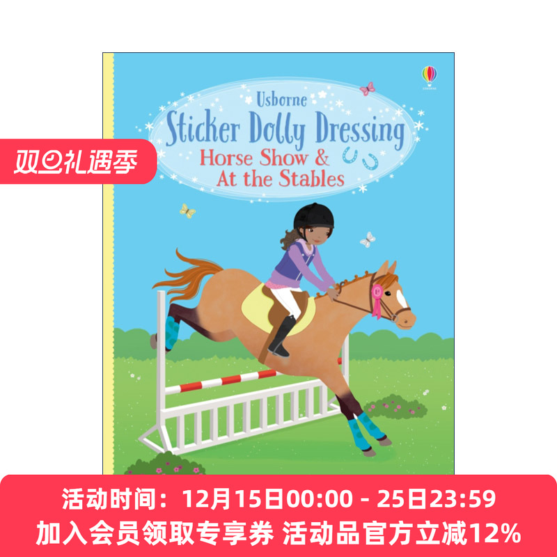 英文原版 Sticker Dolly Dressing Horse Show & At the Stables 多莉贴纸 马秀 英文版 进口英语原版书籍