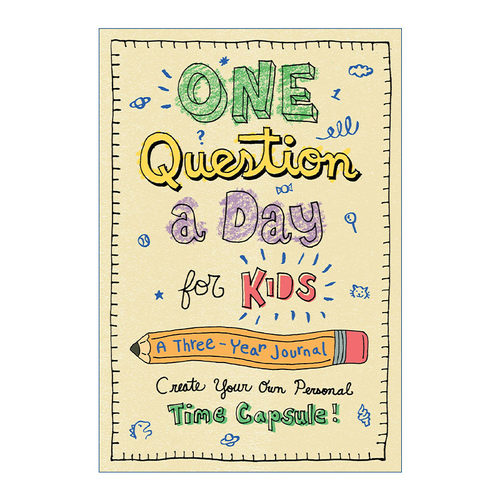 英文原版 One Question a Day for Kids A Three-Year Journal Create Your Own Personal Time Capsule 孩子每天问一个问题