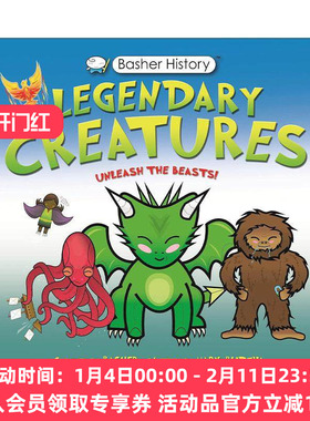 英文原版 Basher History Legendary Creatures Unleash the beasts 巴舍历史 传奇生物 英文版 进口英语原版书籍