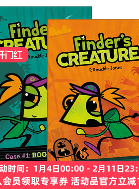 英文原版 Finders Creatures 发现者生物系列1-2册 儿童侦探推理漫画 P. Knuckle Jones 英文版 进口英语原版书籍