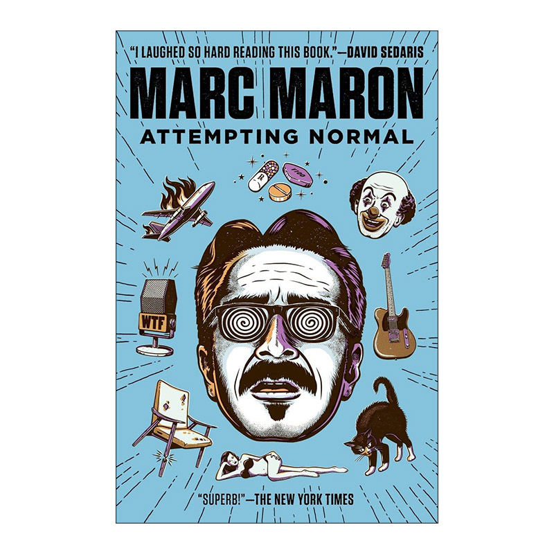 英文原版 Attempting Normal 尝试正常 脱口秀演员Marc Maron马克·马龙自传 英文版 进口英语原版书籍