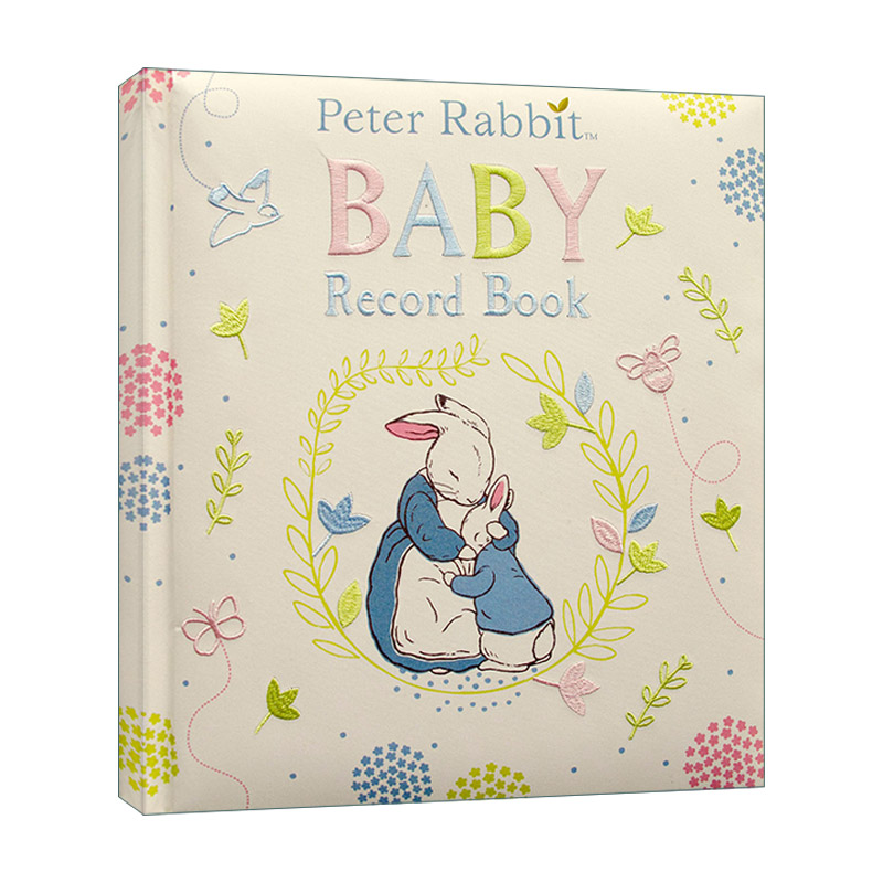 英文原版 Peter Rabbit Baby Record Book 彼得兔 宝宝成长记录小书 精装 英文版 进口英语原版书籍